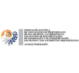 Logo of Asociación Española de Archiveros, Bibliotecarios, Museólogos y Documentalistas (ANABAD)
